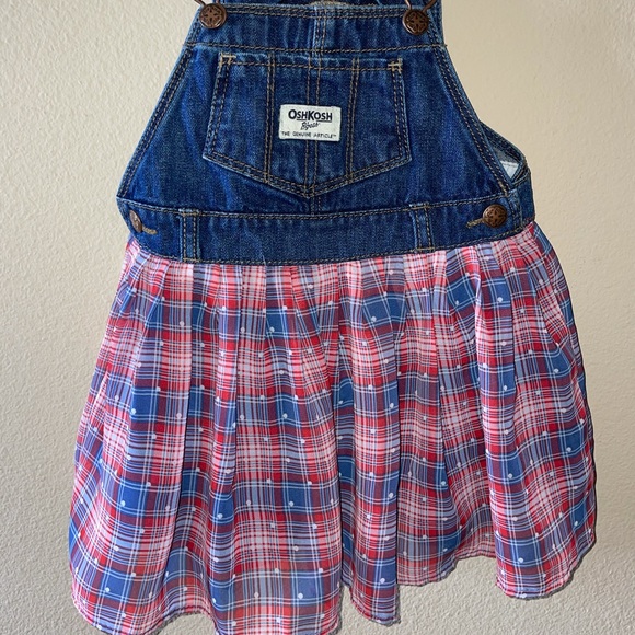 Oshkosh Overall Jumper skirt 18 months - Picture 2 of 6